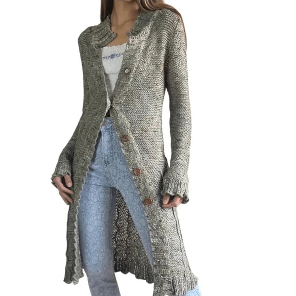 Bcbg maxazria alpaca mohair blend knit hooded cardigan sweater. Size S - Picture 1 of 13